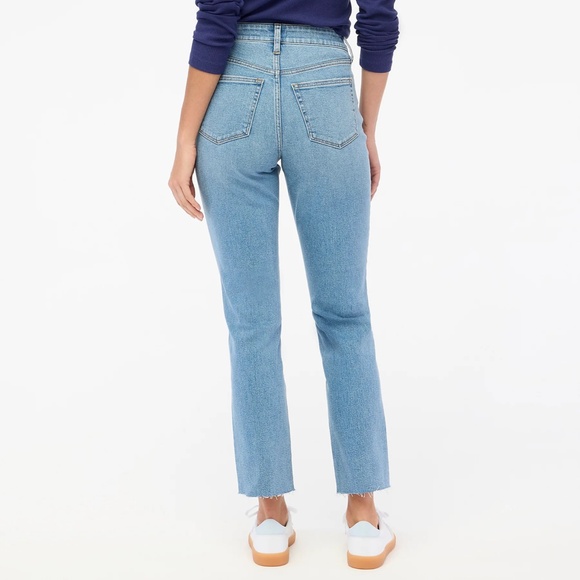 JCREW Size 31 Essential Straight jean All-Day Stretch Palm Blue Wash $128 CD679 - Picture 7 of 7